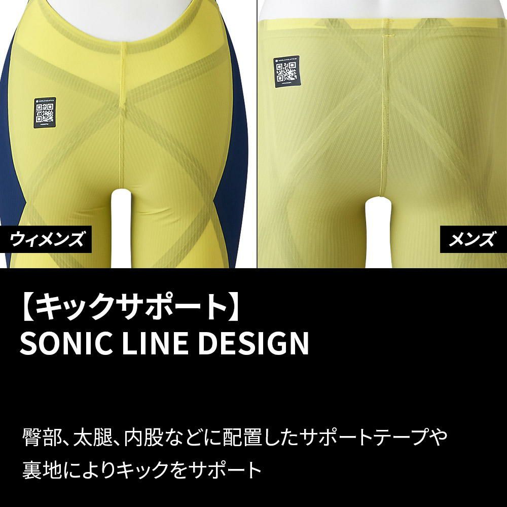 ミズノ競泳水着メンズGXSONICROYALSFWA承認モデルハーフスパッツ布帛素材競泳全種目短距離～中・長距離選手向き