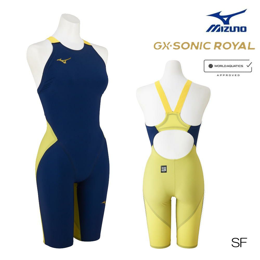 ミズノ競泳水着レディースGXSONICROYALSFWA承認モデルハーフスーツ布帛素材競泳全種目短距離～中・長距離選手向き