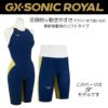 ミズノ競泳水着レディースGXSONIC6ETWA承認モデルGXSONICVIハーフスーツ布帛素材競泳全種目短距離～中・長距離選手向きMIZUNO高速水着女性用2025年春夏モデル新色ターコイズN2MGA703finaマークあり