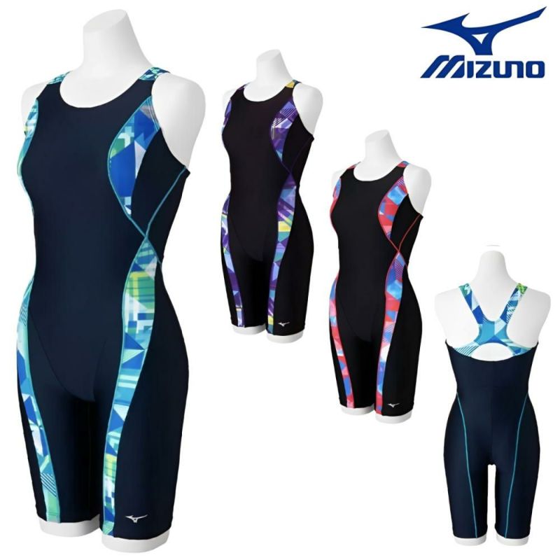 ミズノMIZUNOフィットネス水着レディースStrokeONEオールインワンパッド付き2025年秋冬モデルN2JGC861