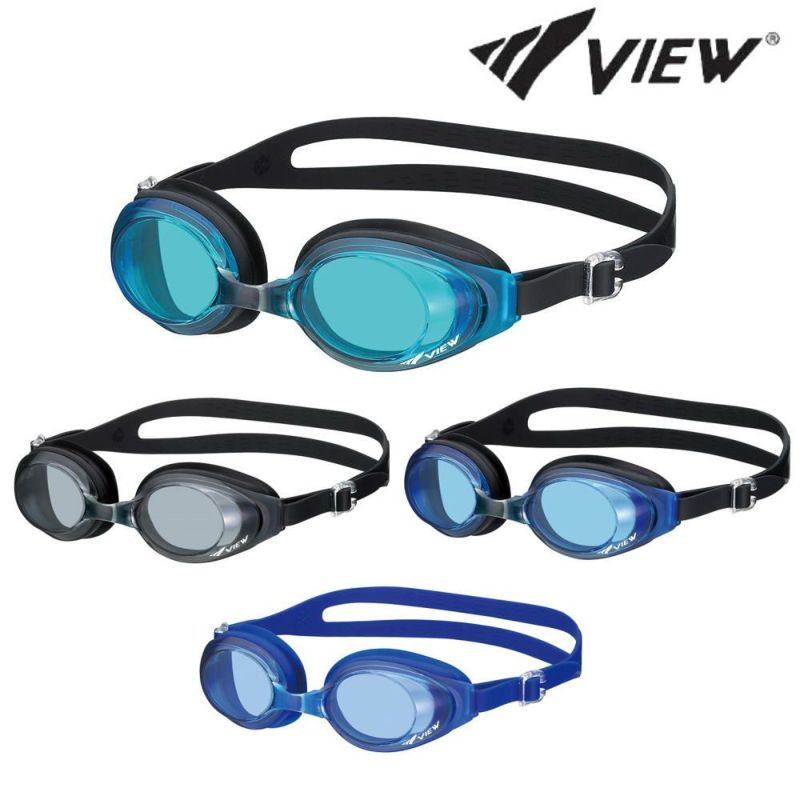 VIEWビュースイミングレーシングゴーグル水泳クッション付きクリアレンズV610