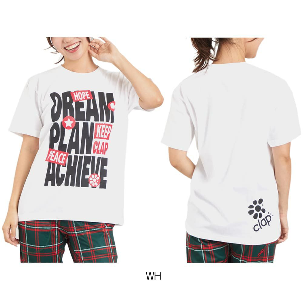 クラップCLAPドリームプランアチーブティーレディーススポーツアパレルトレーニングフィットネス女性CTS25084