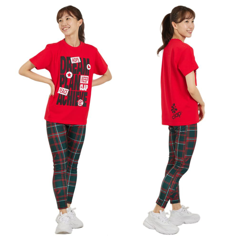 クラップCLAPドリームプランアチーブティーレディーススポーツアパレルトレーニングフィットネス女性CTS25084