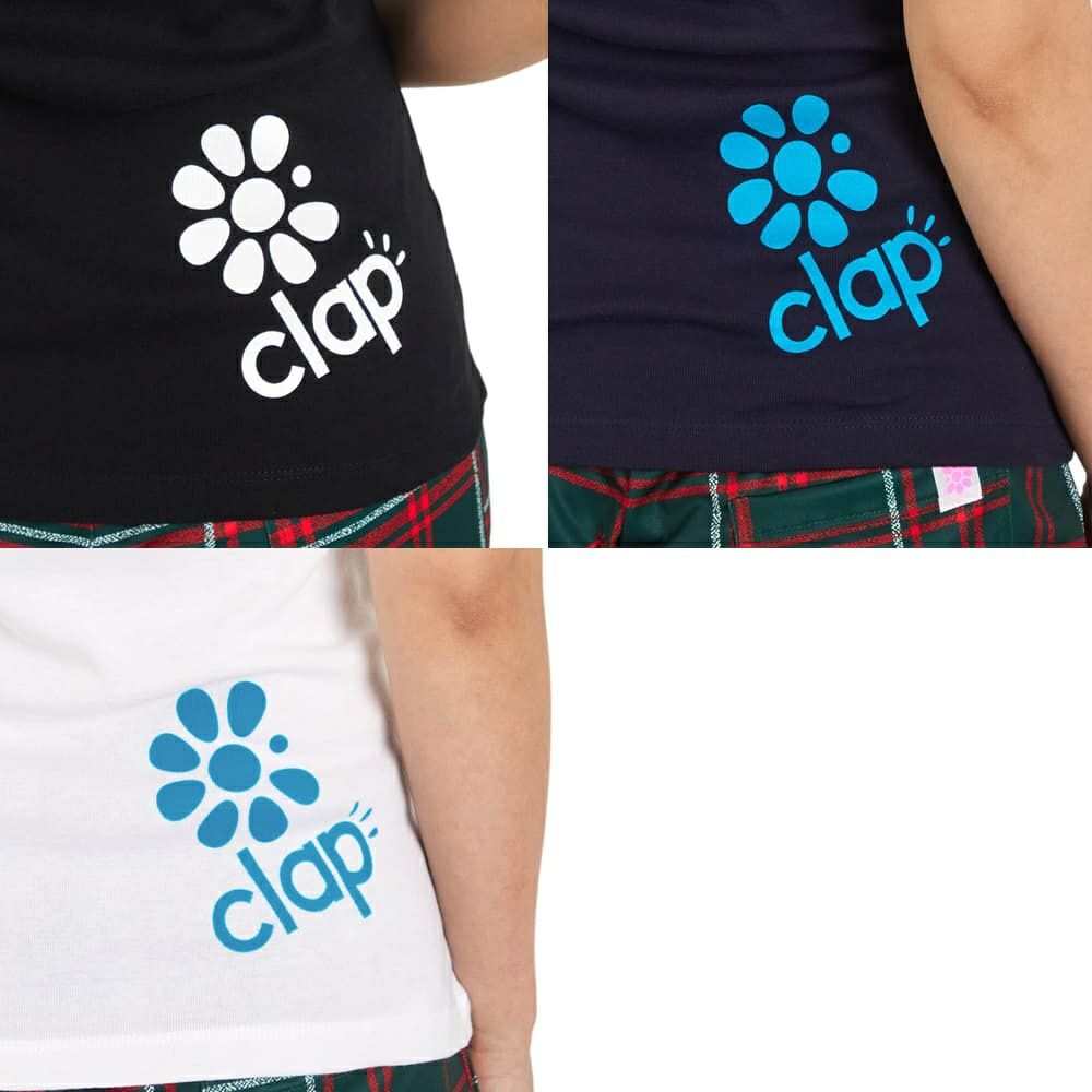 クラップCLAPスノーフレークスリムティーレディーススポーツアパレルトレーニングフィットネス女性CTS25085