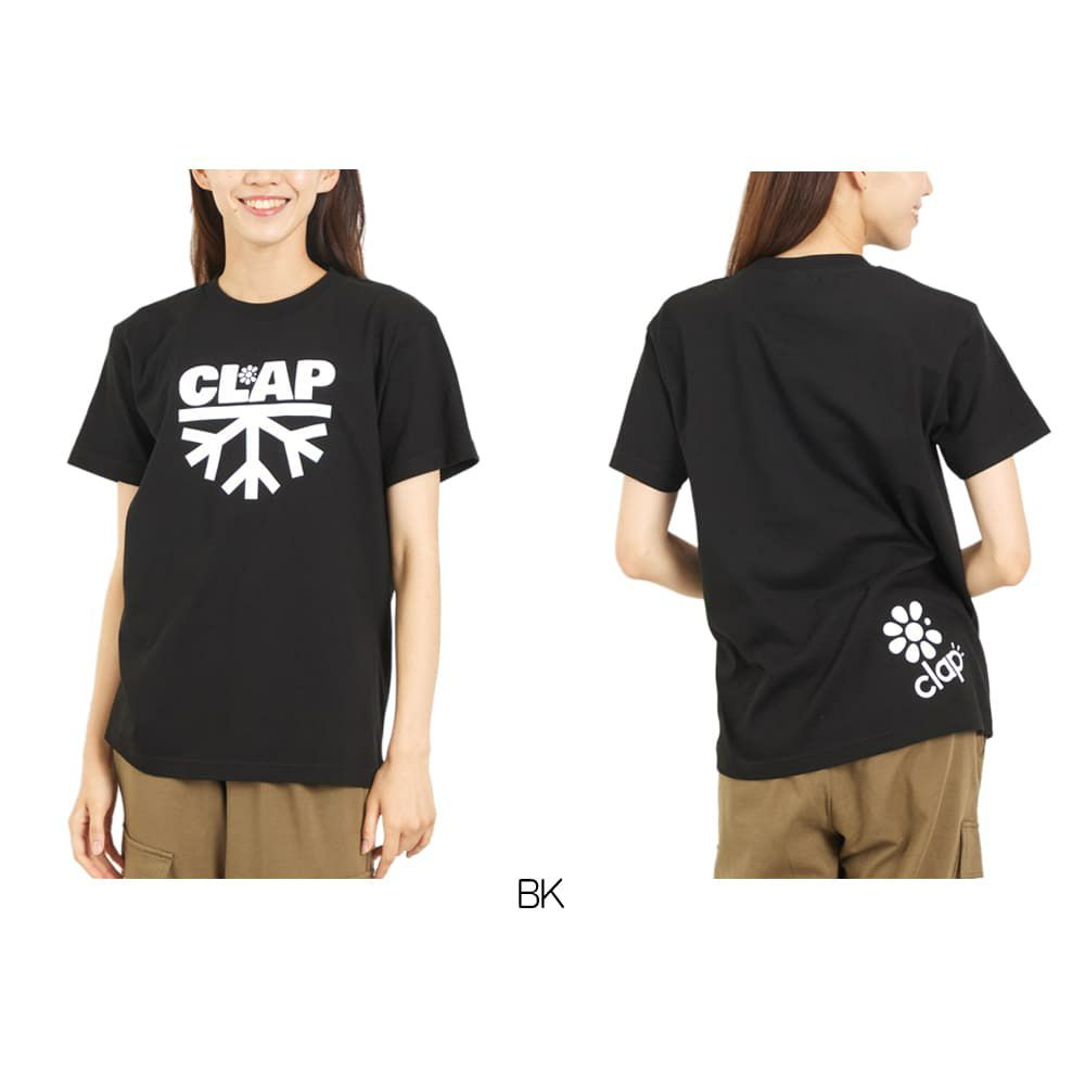 クラップCLAPスノーフレークティーレディーススポーツアパレルトレーニングフィットネス女性CTS25086