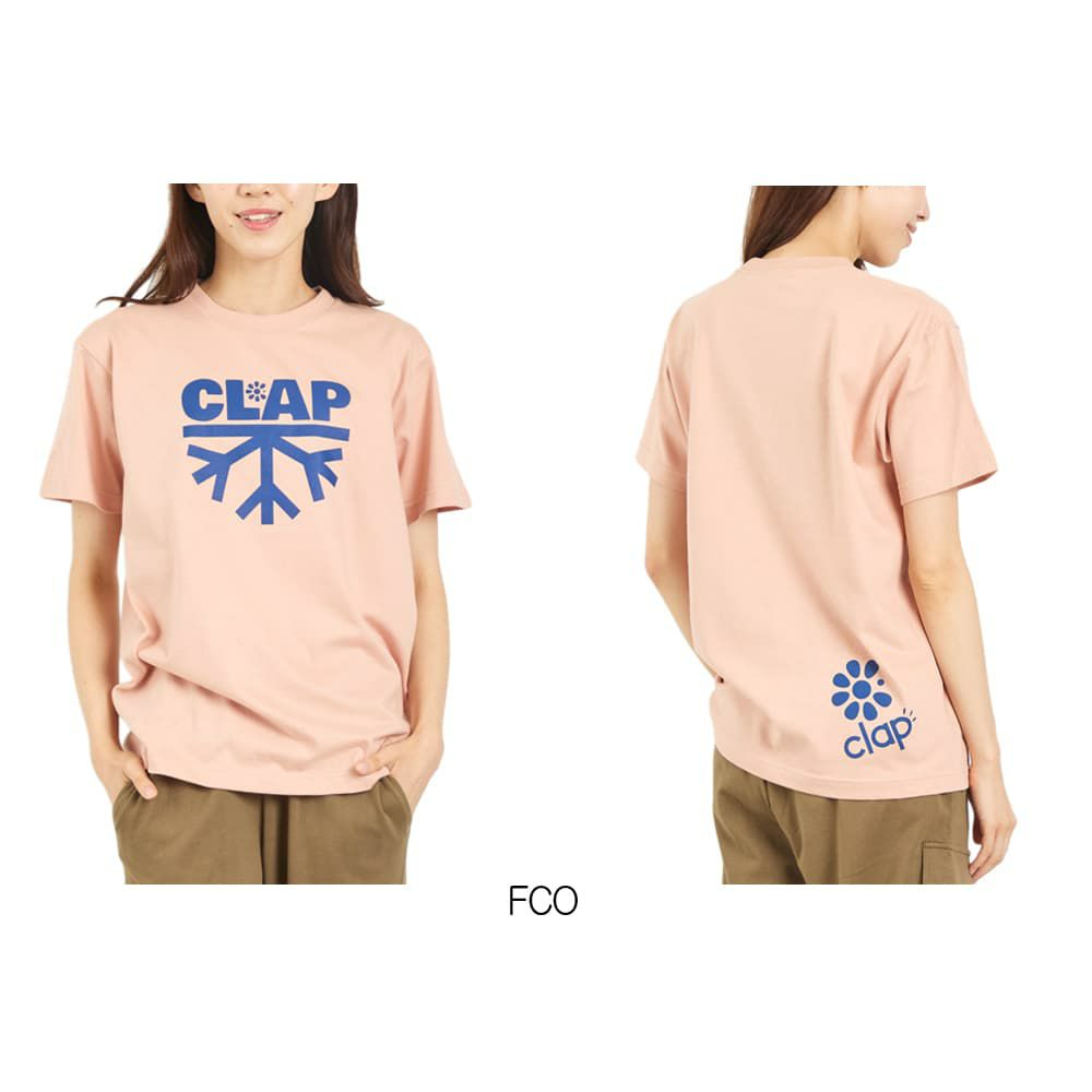 クラップCLAPスノーフレークティーレディーススポーツアパレルトレーニングフィットネス女性CTS25086