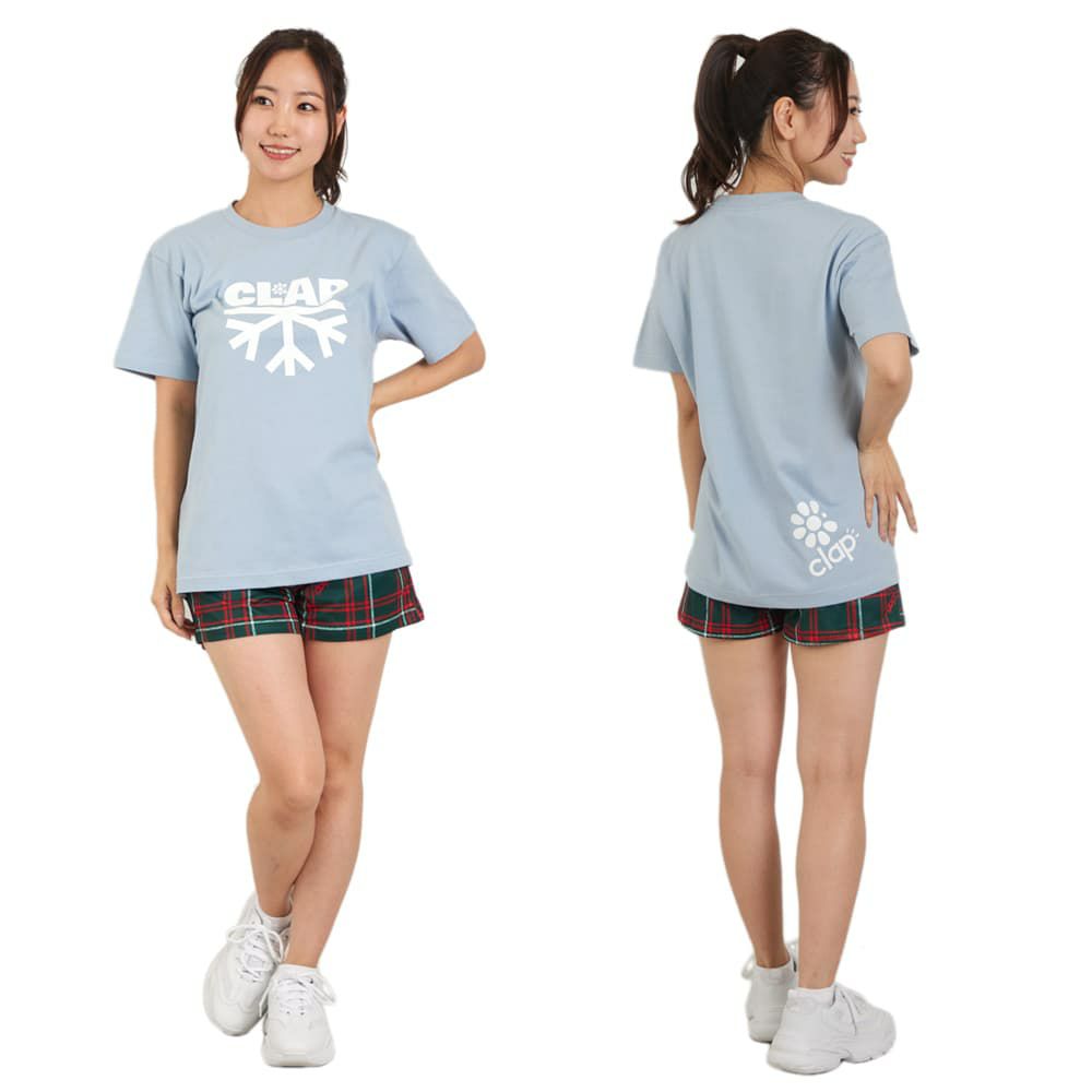 クラップCLAPスノーフレークティーレディーススポーツアパレルトレーニングフィットネス女性CTS25086