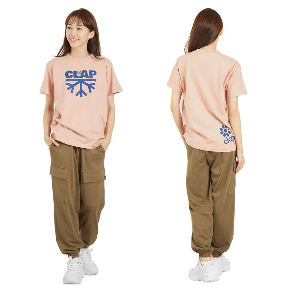 クラップCLAPスノーフレークティーレディーススポーツアパレルトレーニングフィットネス女性CTS25086