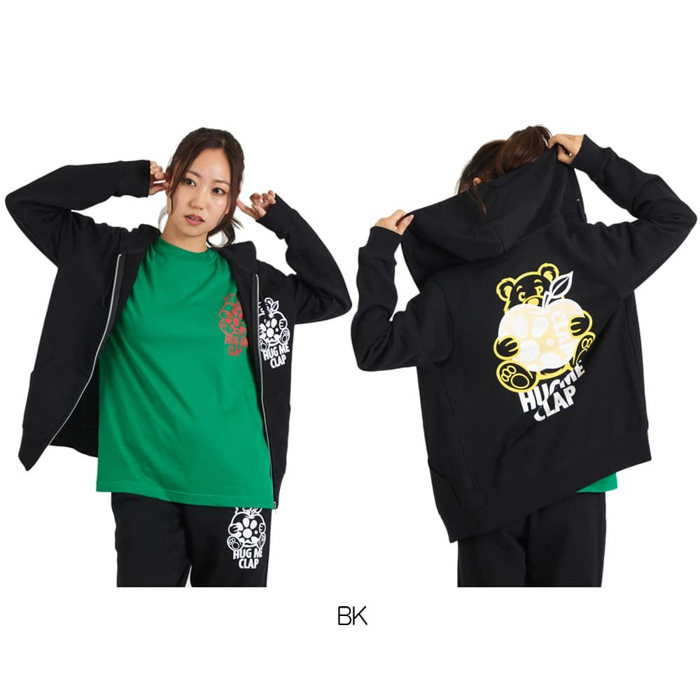 クラップCLAPハグミージップフーディーレディーススポーツアパレルトレーニングフィットネス女性CP25001