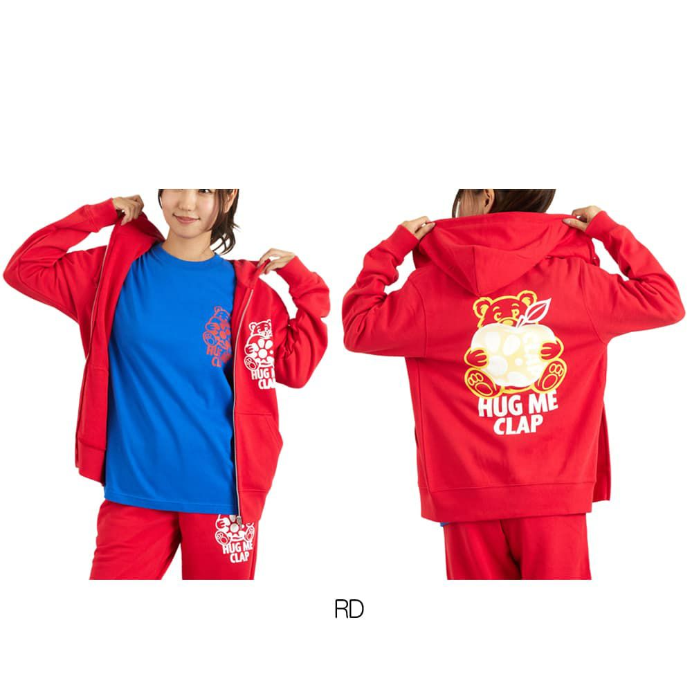 クラップCLAPハグミージップフーディーレディーススポーツアパレルトレーニングフィットネス女性CP25001