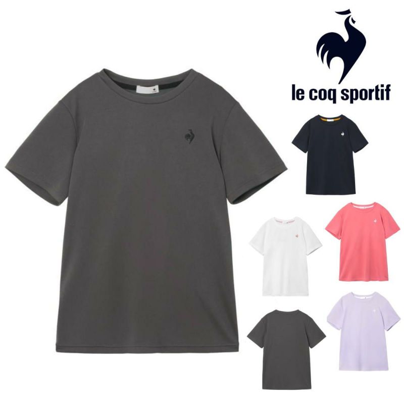 ルコックスポルティフlecoqsportifリサイクルポリエステル半袖Tシャツレディーススポーツウェア女性2026年春夏モデルLT6SHTZ1L