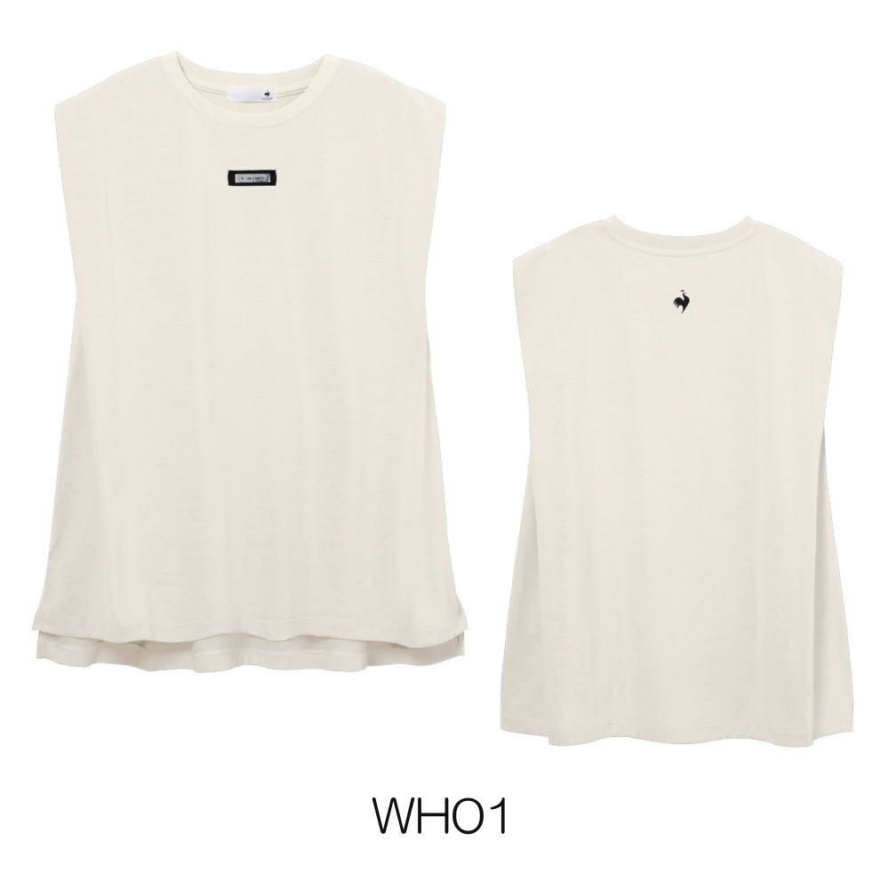 ルコックスポルティフlecoqsportif汗染み軽減細見えノースリーブシャツレディーススポーツウェア女性2026年春夏モデルLZ6SHT01L