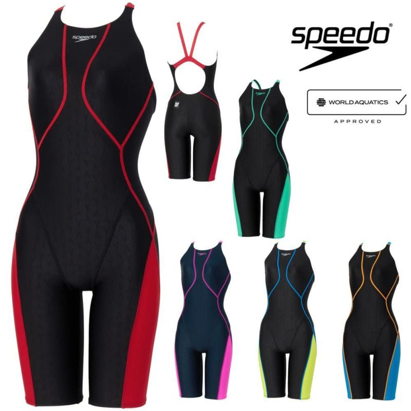 スピードSPEEDO競泳水着レディースWA承認モデルフレックスシグマニューオープンバックニースキン1オールインワンFLEXΣν2026年春夏モデルSCW12601Ffinaマークあり