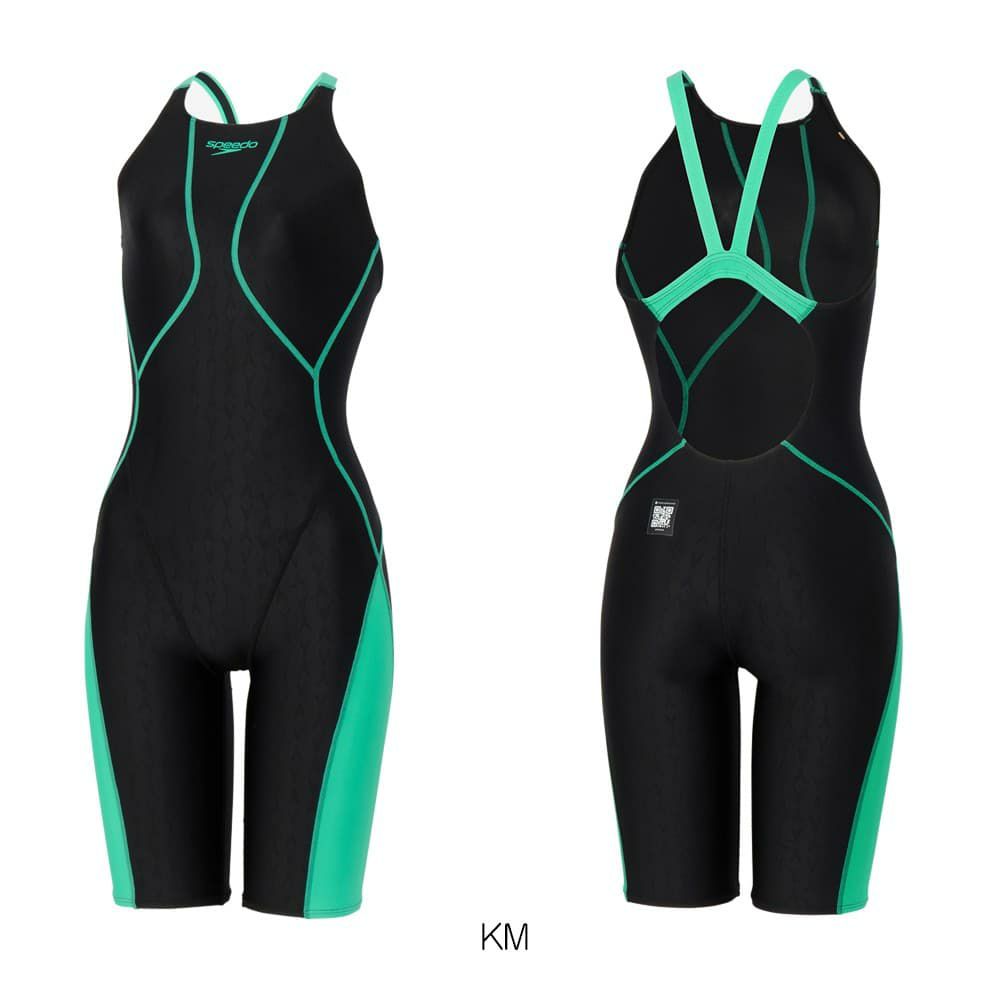 スピードSPEEDO競泳水着レディースWA承認モデルフレックスシグマニューオープンバックニースキン1オールインワンFLEXΣν2026年春夏モデルSCW12601Ffinaマークあり