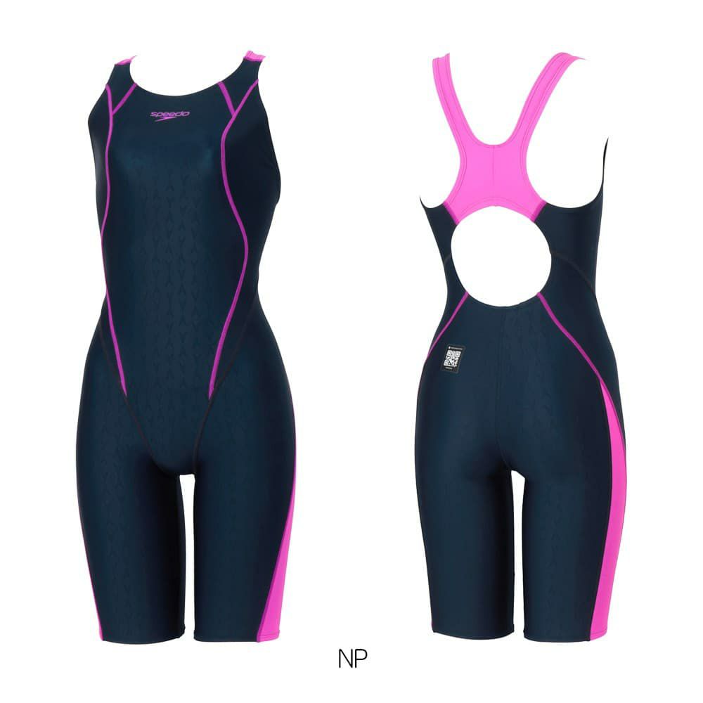 スピードSPEEDO競泳水着レディースWA承認モデルフレックスシグマニューセミオープンバックニースキン2オールインワンFLEXΣν2026年春夏モデルSCW12602Ffinaマークあり