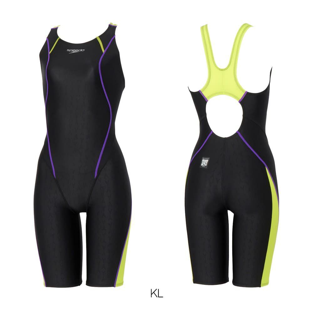 スピードSPEEDO競泳水着レディースWA承認モデルフレックスシグマニューセミオープンバックニースキン2オールインワンFLEXΣν2026年春夏モデルSCW12602Ffinaマークあり