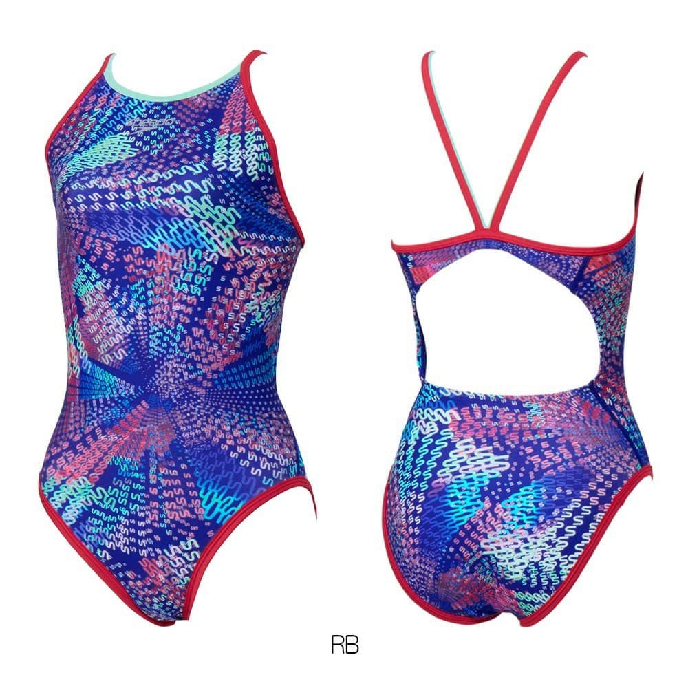 スピードSPEEDO競泳水着練習用水着レディースモノグラムジャパン3ターンズスーツENDURANCEECO競泳練習水着2026年春夏モデルSTW02608