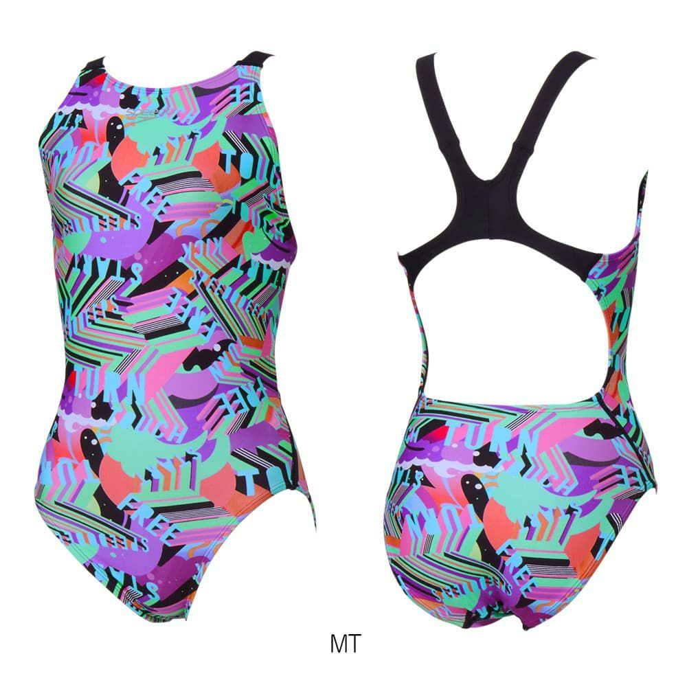 スピードSPEEDO競泳水着練習用水着レディースワーディングストライプスターンズワイドストラップスーツENDURANCEECO競泳練習水着2026年春夏モデルSTW02606