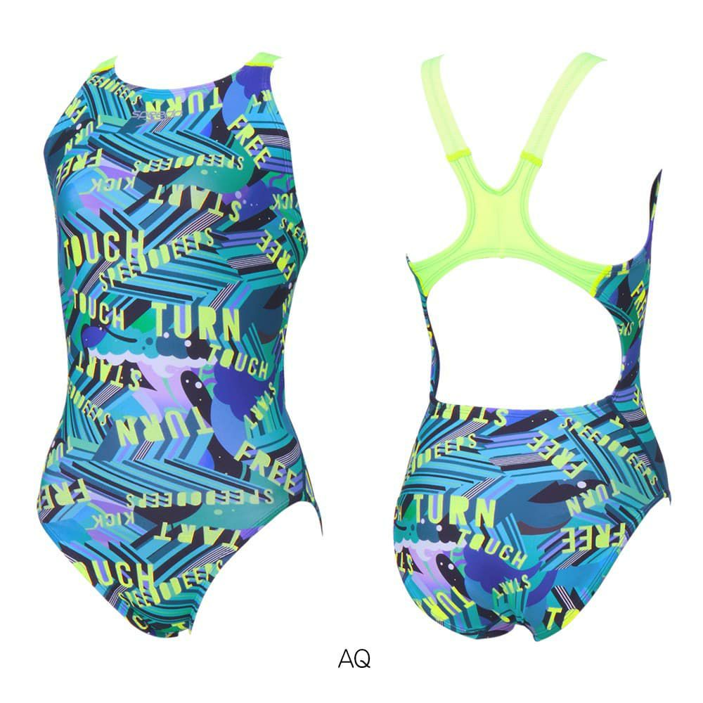 スピードSPEEDO競泳水着練習用水着レディースワーディングストライプスターンズワイドストラップスーツENDURANCEECO競泳練習水着2026年春夏モデルSTW02606