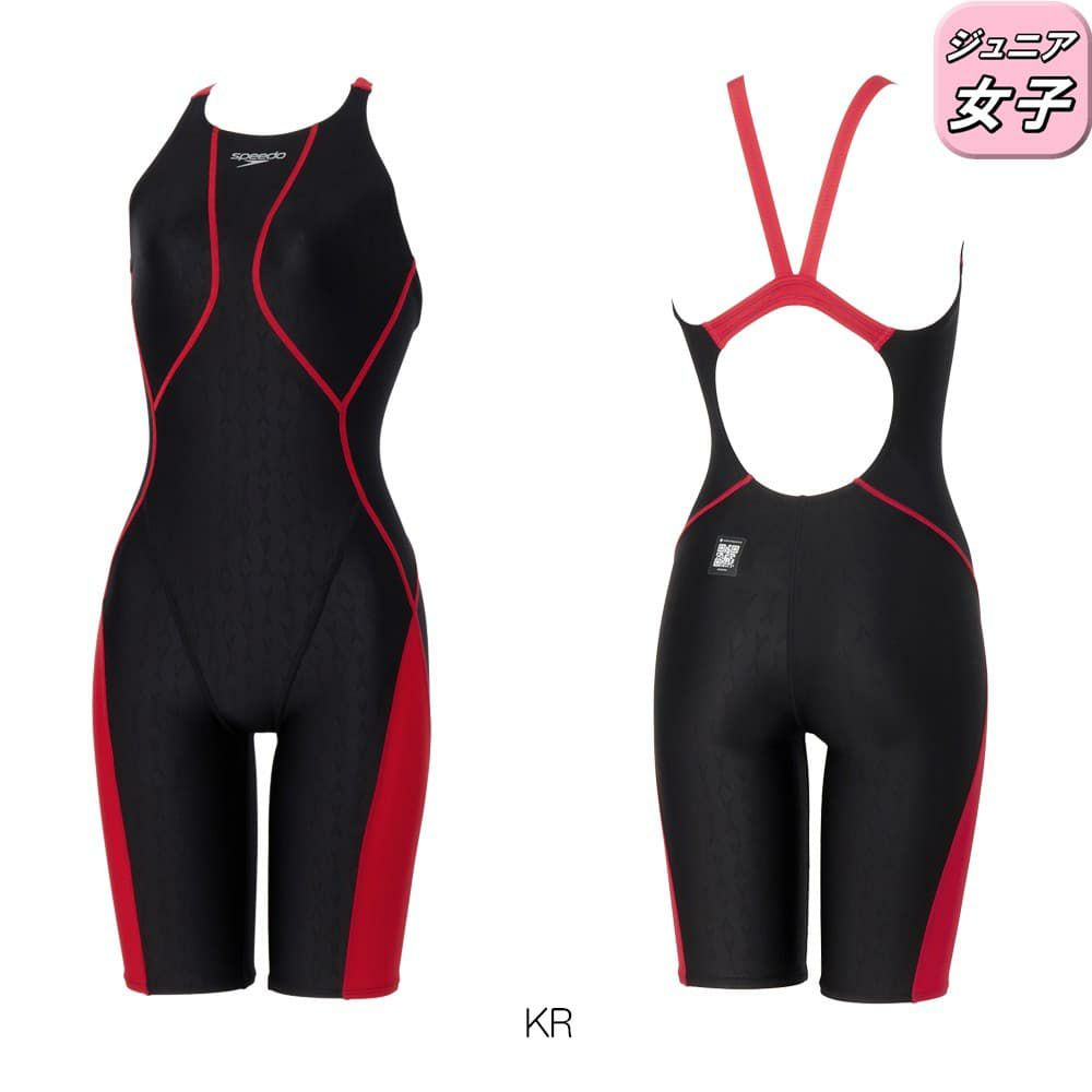 スピードSPEEDO競泳水着ジュニア女子WA承認モデルフレックスシグマニュージュニアオープンバックニースキン1オールインワンFLEXΣν2026年春夏モデルSCG12601Ffinaマークあり