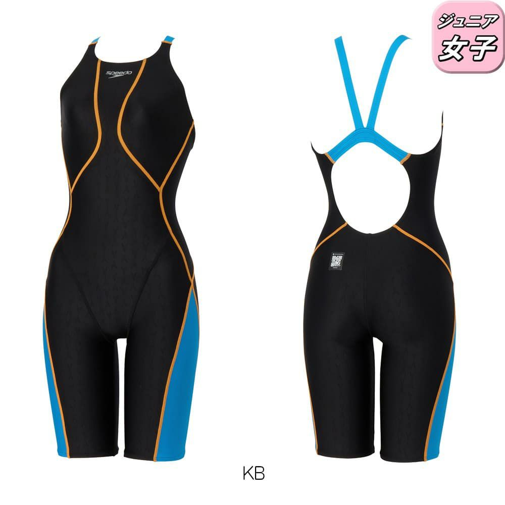 スピードSPEEDO競泳水着ジュニア女子WA承認モデルフレックスシグマニュージュニアオープンバックニースキン1オールインワンFLEXΣν2026年春夏モデルSCG12601Ffinaマークあり