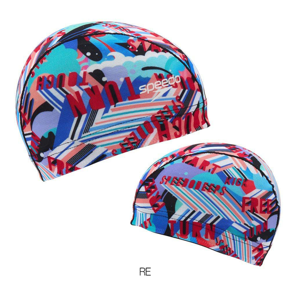 スピードSPEEDO水泳ワーディングストライプスメッシュキャップスイムキャップ水泳小物2026年春夏モデルSE12606