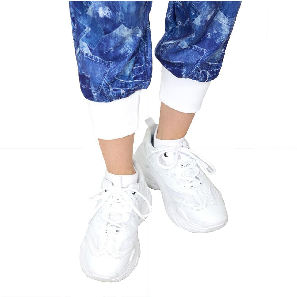 クラップCLAPデニムポケットイージーレディーススポーツアパレルトレーニングフィットネス女性CE25035