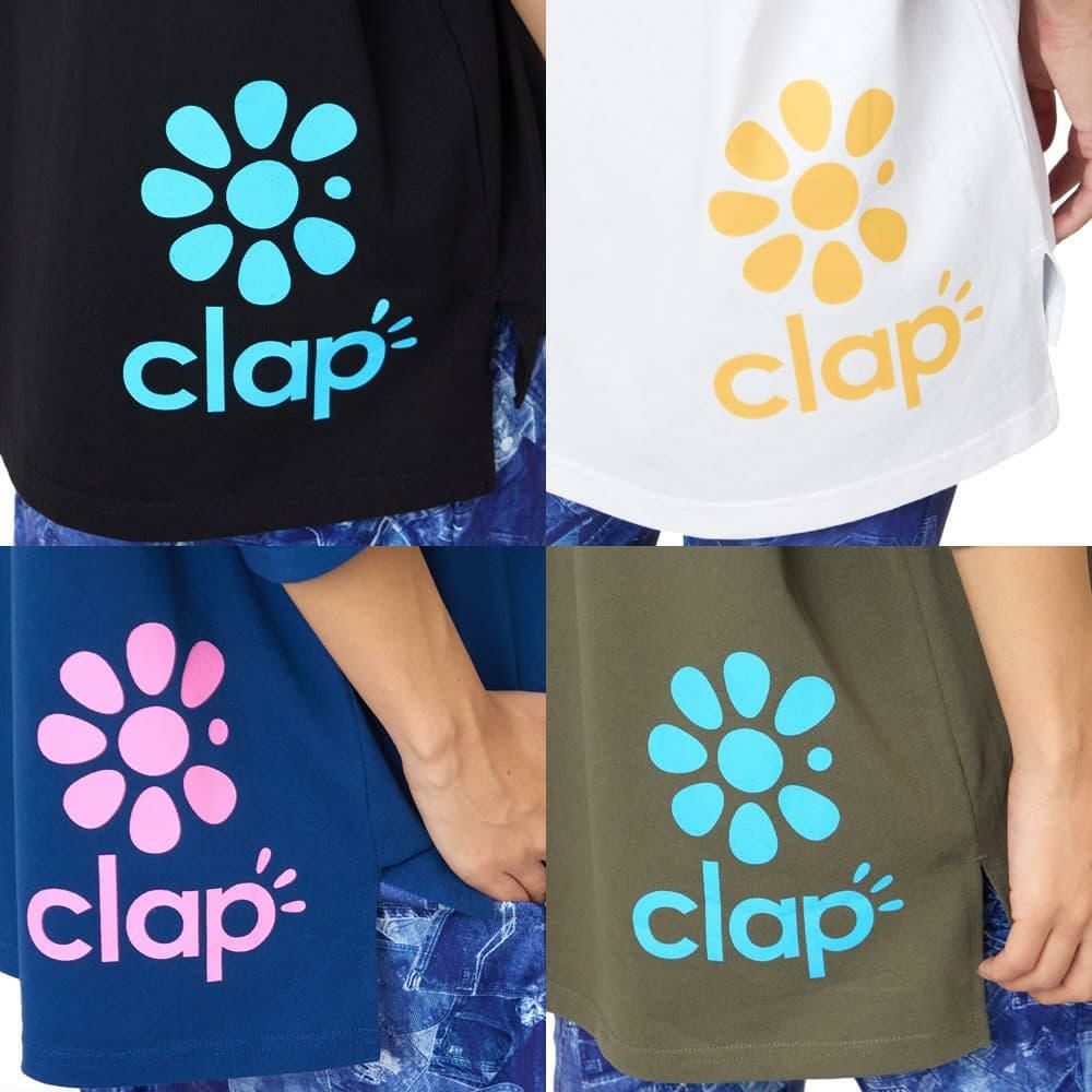 クラップCLAPステッカービッグティーレディーススポーツアパレルトレーニングフィットネス女性CTS25093