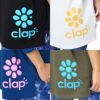 クラップCLAPステッカービッグティーレディーススポーツアパレルトレーニングフィットネス女性CTS25093