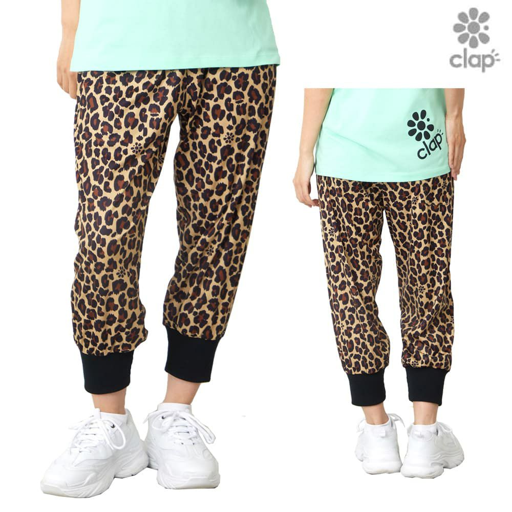 クラップCLAPレオパードイージーレディーススポーツアパレルトレーニングフィットネス女性CE26001