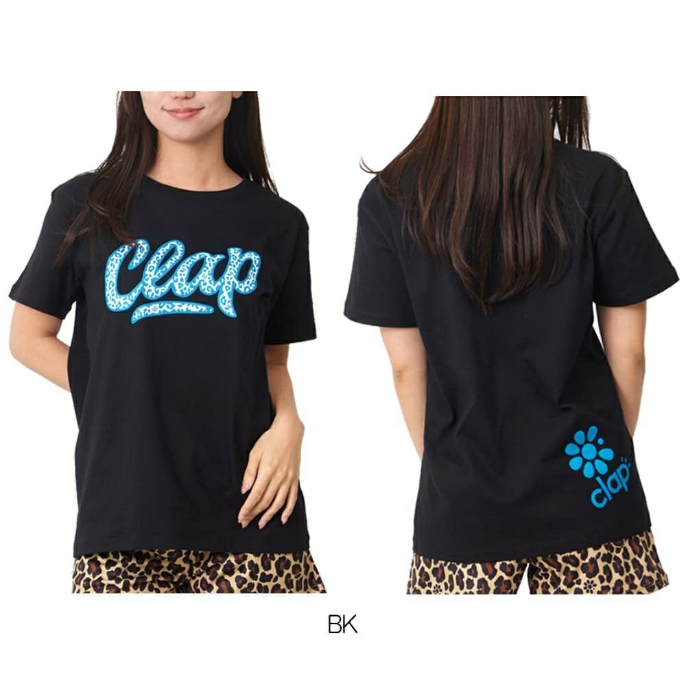 クラップCLAPレオクラップTシャツレディーススポーツアパレルトレーニングフィットネス女性CTS26002