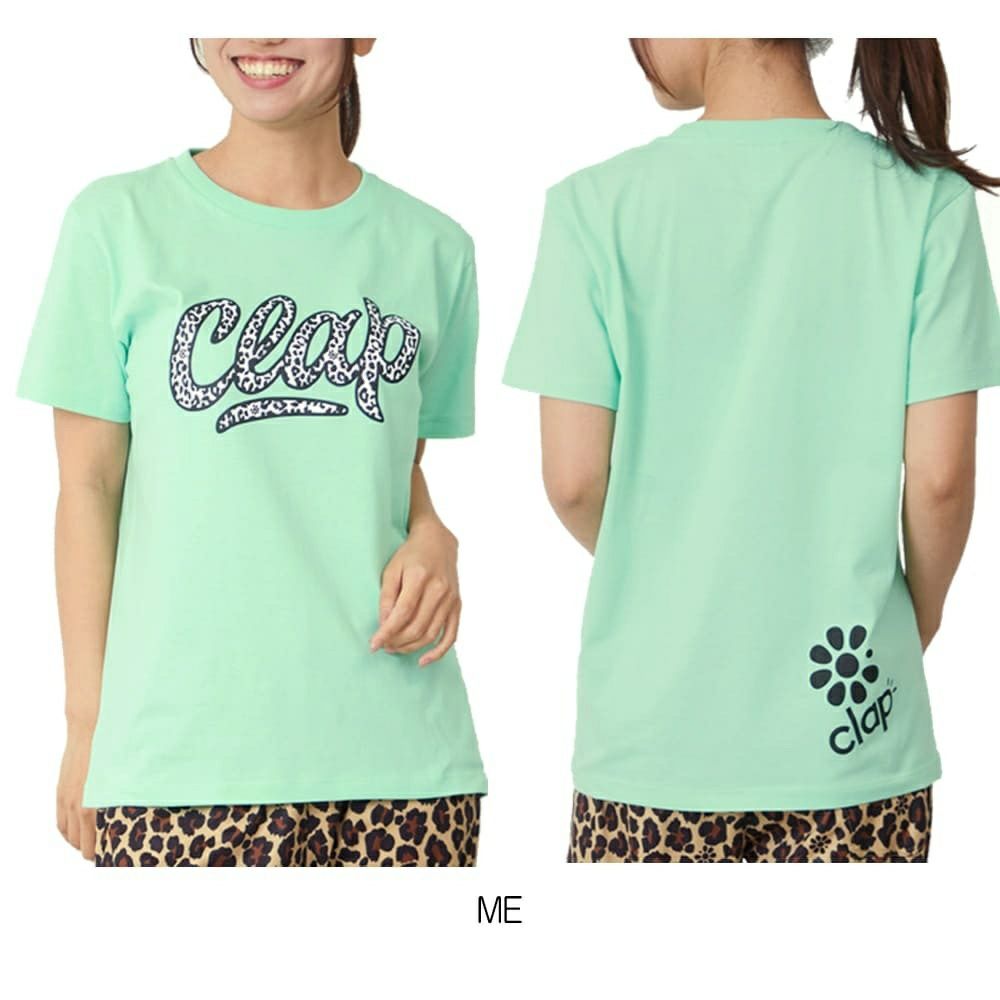 クラップCLAPレオクラップTシャツレディーススポーツアパレルトレーニングフィットネス女性CTS26002