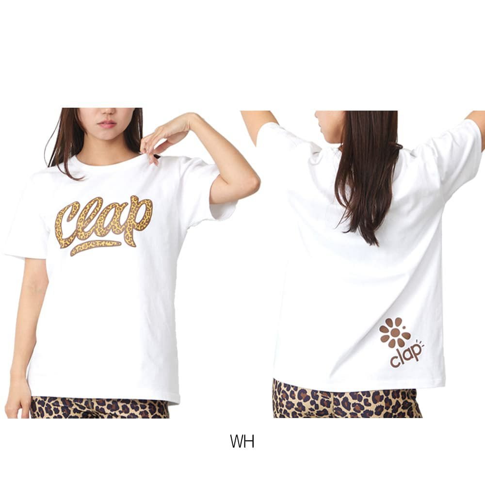 クラップCLAPレオクラップTシャツレディーススポーツアパレルトレーニングフィットネス女性CTS26002