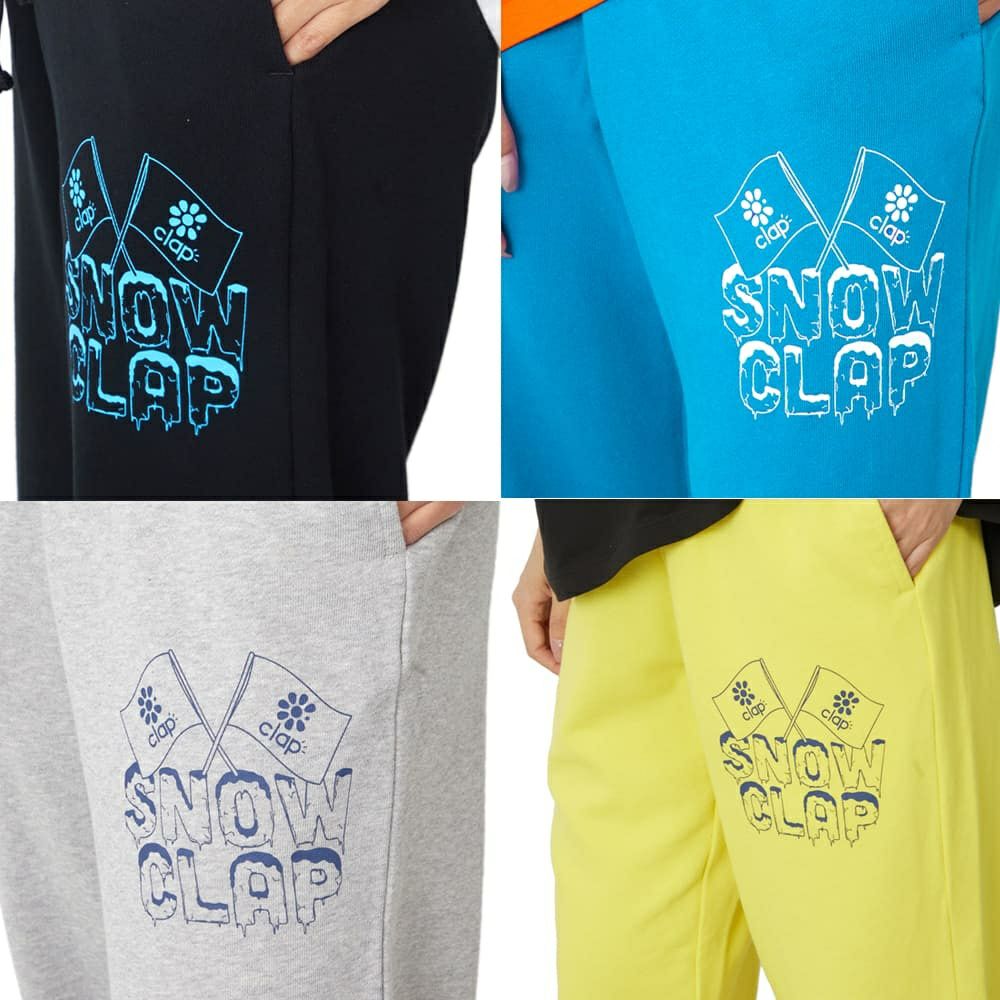 クラップCLAPスノークラップスウェットパンツレディーススポーツアパレルトレーニングフィットネス女性SP26001