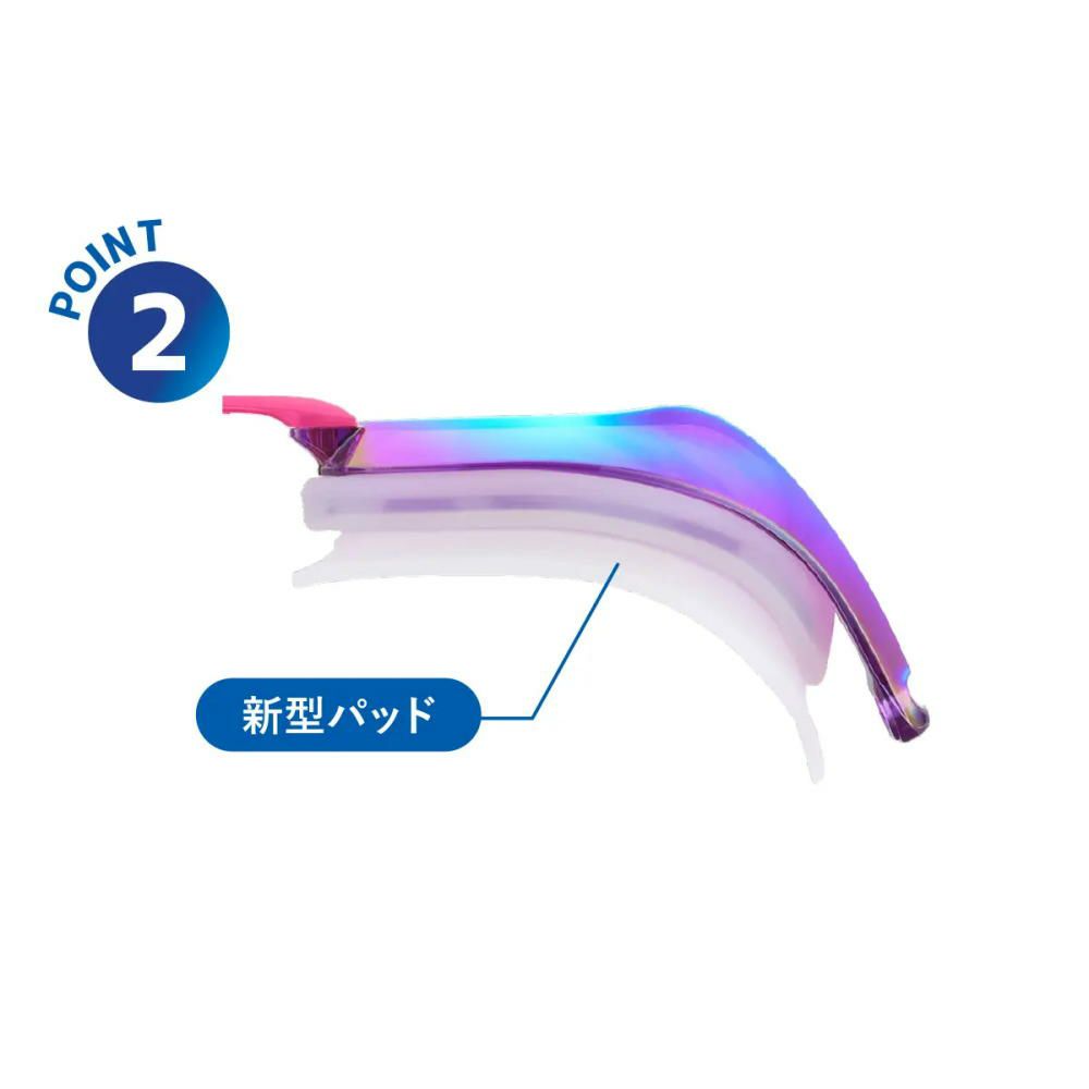 VIEWスイミングゴーグルクッション付きジュニアミラータイプTRYトライV260JSAM