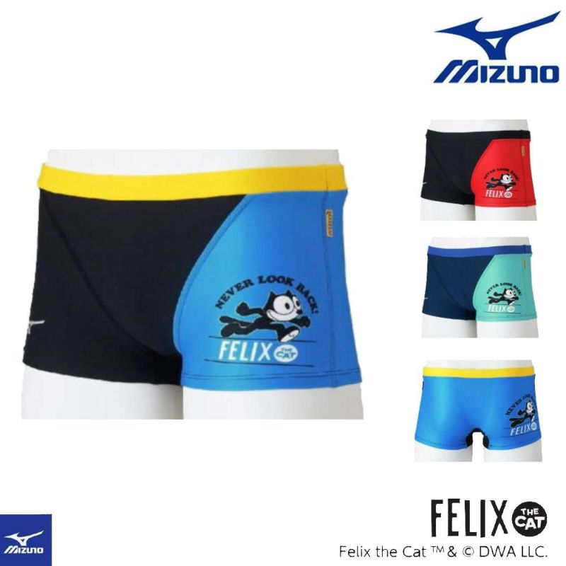 ミズノMIZUNO競泳水着練習用水着メンズエクサースーツショートスパッツEXERSUITSU-FitフィリックスFELIXTHECAT競泳練習水着2026年春夏モデルN2MBD590