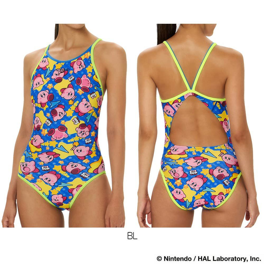 スピードSPEEDO競泳水着練習用水着レディースカービィスーパースターターンズスーツENDURANCEECO競泳練習水着2026年春夏モデルSTW02601