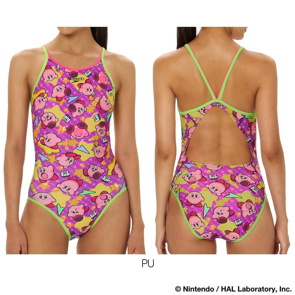 スピードSPEEDO競泳水着練習用水着レディースカービィスーパースターターンズスーツENDURANCEECO競泳練習水着2026年春夏モデルSTW02601