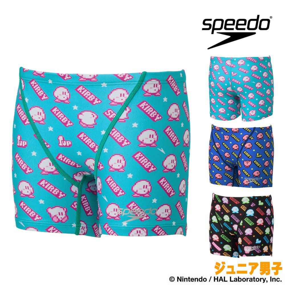 スピードSPEEDO競泳水着練習用水着ジュニア男子カービィ1アップクラシックターンズハーフボックスENDURANCEECO競泳練習水着2026年春夏モデルSTB52603