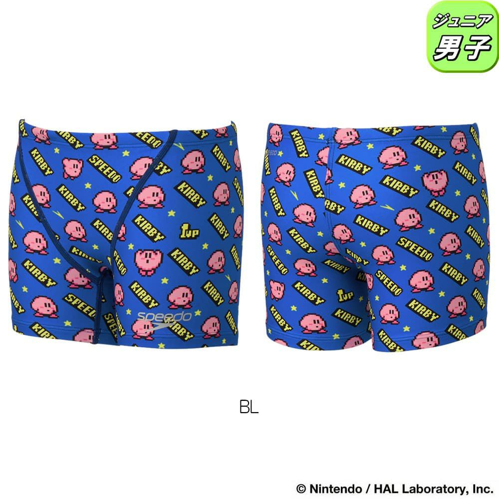 スピードSPEEDO競泳水着練習用水着ジュニア男子カービィ1アップクラシックターンズハーフボックスENDURANCEECO競泳練習水着2026年春夏モデルSTB52603